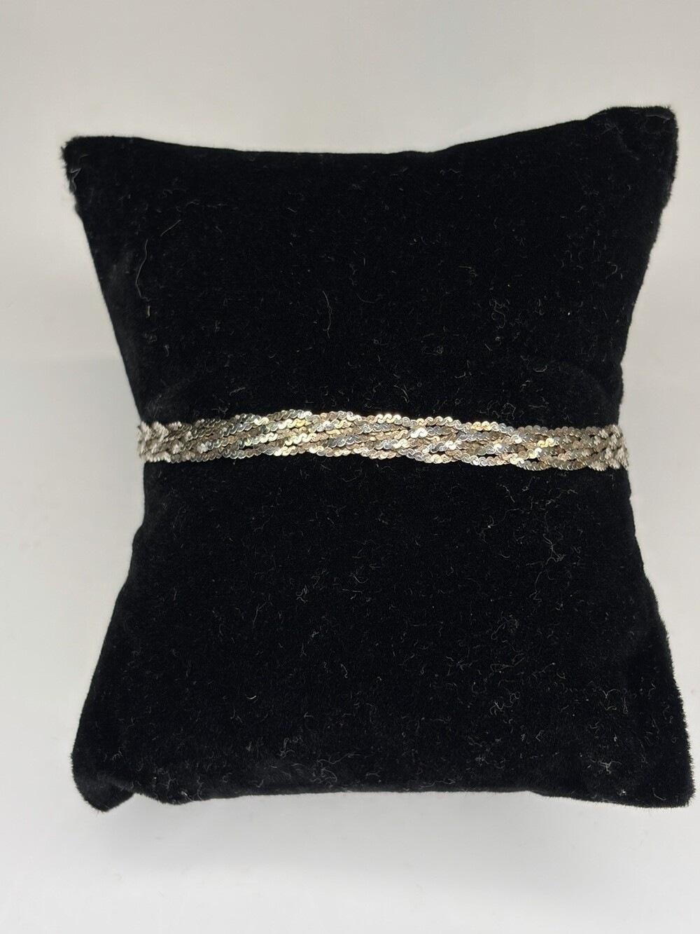 Vintage Sterling Silver Multi-Strand Braided Chain Bracelet 7" - 4.2 grams